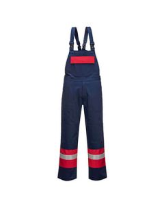PORTWEST Radne pantalone na tregere Bizflame FR57, teget/crvena - 62066XXXL