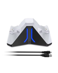 Docking station DOBE držač sa USB punjačem za 2 PS5 kontrolera TP5-0563S crno-beli