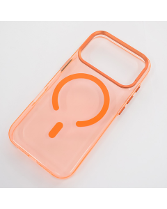 Maska za iPhone 17 Pro max narandžasto Mag Case IPF Transparent