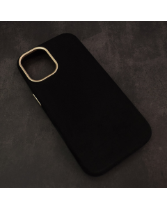 Maska za iPhone 17 Mag Case Alkantara crna