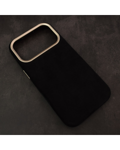 Maska za iPhone 17 Pro Max Mag Case Alkantara crna