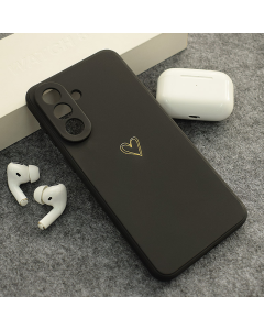 Maska za Samsung A37 5G Golden Heartbeat crna