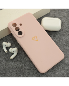Maska za Samsung A57 5G/ Golden Heartbeat roze