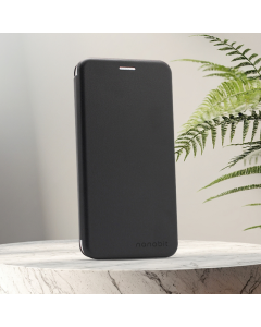 Maska za Motorola Moto Edge 50 Fusion/ Moto G96 na preklop Nanobit Coral Book crna