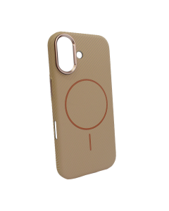 Maska za iPhone 17 krem Mag Case Kevlar Ultra Thin