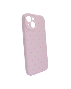 Maska za iPhone 15 ljubičasta Cute Heart