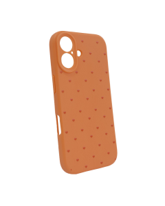 Maska za iPhone 17 narandžasta Cute Heart