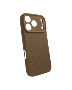 Maska za iPhone 17 Pro braon Cute Heart