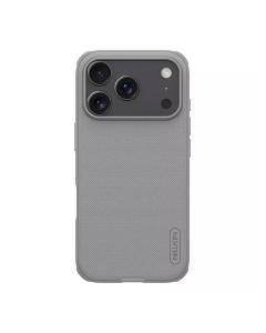 Maska za iPhone 17 Pro Max (bez otvora za logo) titanijum Nillkin Super Frosted Shield Pro siva
