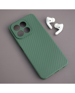 Maska za Honor X6c Carbon fiber zelena
