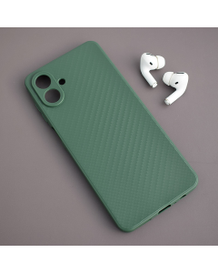 Maska za Samsung A07/ A075F Carbon fiber zelena