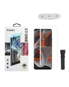 Zaštitno staklo XMART UV Glue Full Cover + lampa za Motorola G96