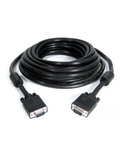 FAST ASIA Kabl VGA M/M 10m HQ feritno jezgro crni - 62323