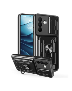 Maska za Samsung A37 5G/ A376B Titan Ring Wallet crna