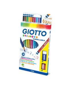 GIOTTO Drvene boje 10/1 stilnovo sa poklon zarezačem i gumicom 0256800 - 62330