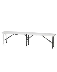 SAVACOOP Sklopiva baštenska klupa 180cm plastična, bela - 62344-1