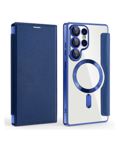 Maska za Samsung S25 Ultra/ S938B na preklop Coral Mag Case Book plava