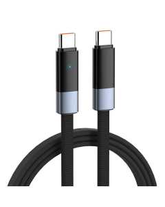 Kabel LDNIO LC241c 65W (Automatic Power OFF) Type-C na Type-C 1m crni