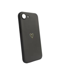 Maska za iPhone 16e/ 17e Golden Heartbeat crna
