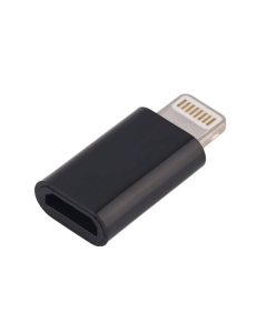 Adapter Lightning muski na Micro USB zenski crni