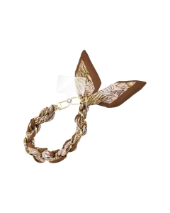 Traka oko ruke Elegant twist braon