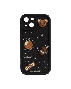Maska za iPhone 15 Sweet Coffe crna