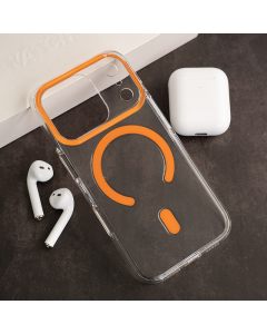Maska za iPhone 18 Pro narandžasta Berlia Sheen Mag Case