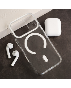 Maska za iPhone 18 Pro Max Berlia Sheen Mag Case bela