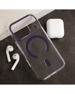 Maska za iPhone 18 Pro ljubičasta Berlia Sheen Mag Case