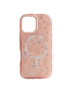 Maska za iPhone 16 Mag Case Floral Series pink