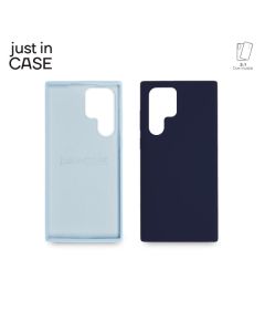 JUST IN CASE Futrola silikonska 2in1 za Samsung S22 ULTRA, teget/plava - MIXPL207BL