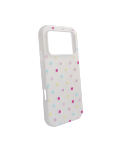 Maska za Honor 600 Candy Dots bela