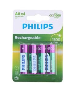 PHILIPS Baterija punjiva, AA 1.2V 1300mAh, 4 kom - 62926