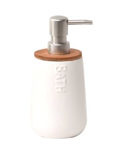 TENDANCE Dozer Bath 18,7x8,3cm keramika/bambus bela-bambus