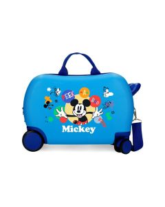 MICKEY PEEK A BOO dečiji kofer na točkićima - plava