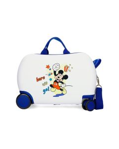 MICKEY HERE WE GO dečiji kofer na točkićima - bela