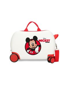 MICKEY RED dečiji kofer na točkićima - bela