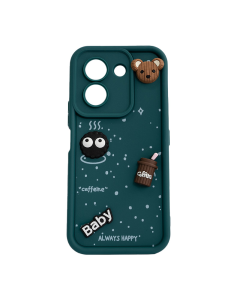 Maska za Honor X7e tirkiz Sweet Coffe zelena