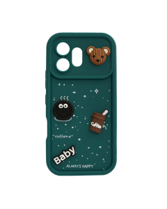 Maska za Honor 600 tirkiz Sweet Coffe zelena