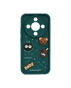 Maska za Honor Magic 8 Lite/ X9d tirkiz Sweet Coffe zelena