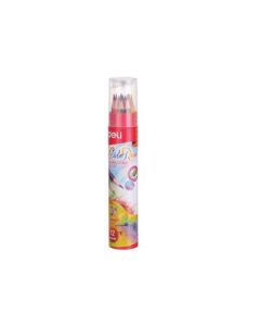 DELI Drvene bojice u tubi 1/12 + rezač - 630896