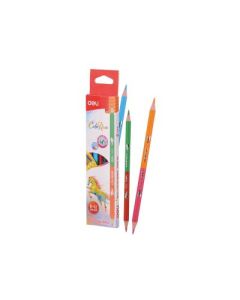 DELI Drvene bojice DVOBOJNE DELI 1/6 (6 bojica sa 12 boja) - 630942