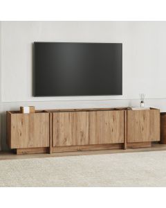 NORDURE TV komoda Lowen, braon/antracit