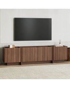 NORDURE TV komoda Lowen, braon/antracit