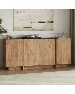 NORDURE Komoda Dorma, braon/antracit