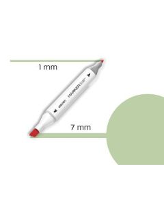 DELI Sketch marker lime green-175 - 637164