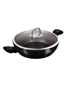 BERLINGER HAUS Plitka šerpa sa poklopcem 28cm Black Vantage collection BH-8222S - 491093