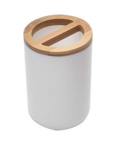 TENDANCE Držač četkica za zube ps, bambus, beli - 6374210