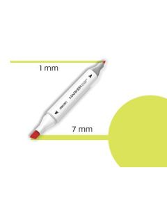 DELI Sketch marker fluorescent yellow-123 - 637441