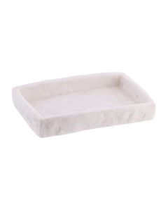 TENDANCE Posuda za sapun 2x13x9cm, poliresin/bela - 64120100